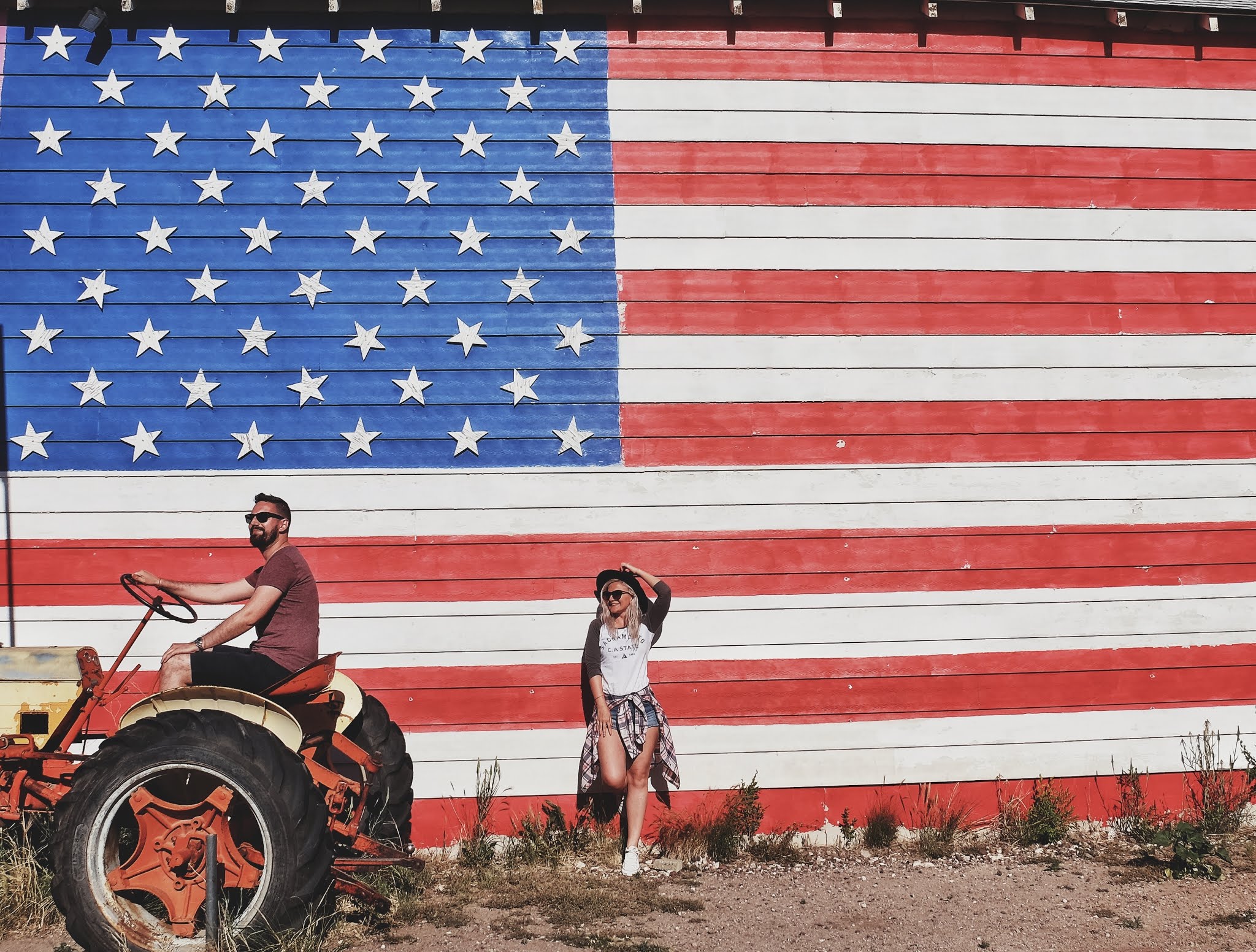 Driving the Route 66 to Seligman, Arizona