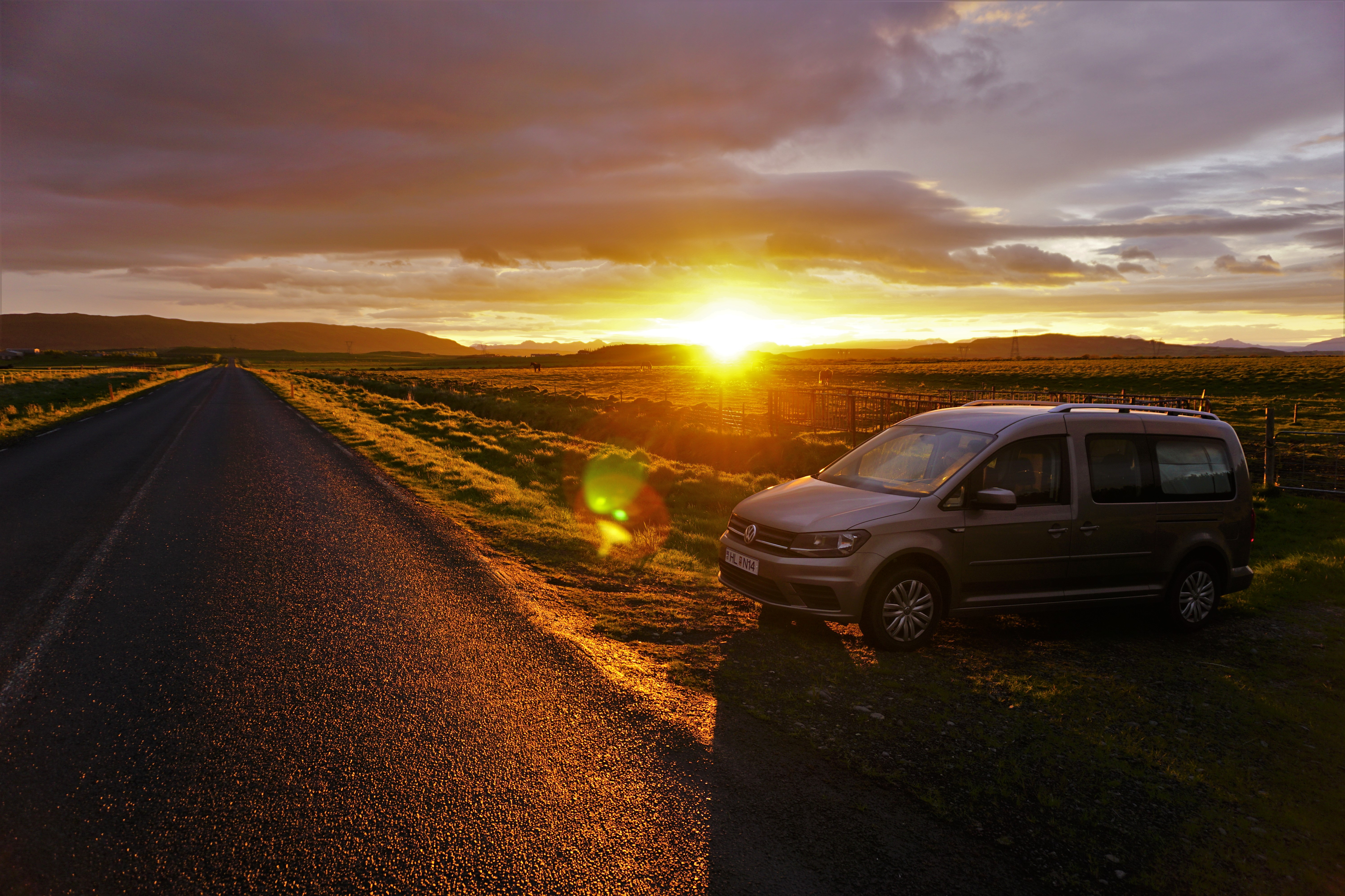 Following the ring road in Iceland