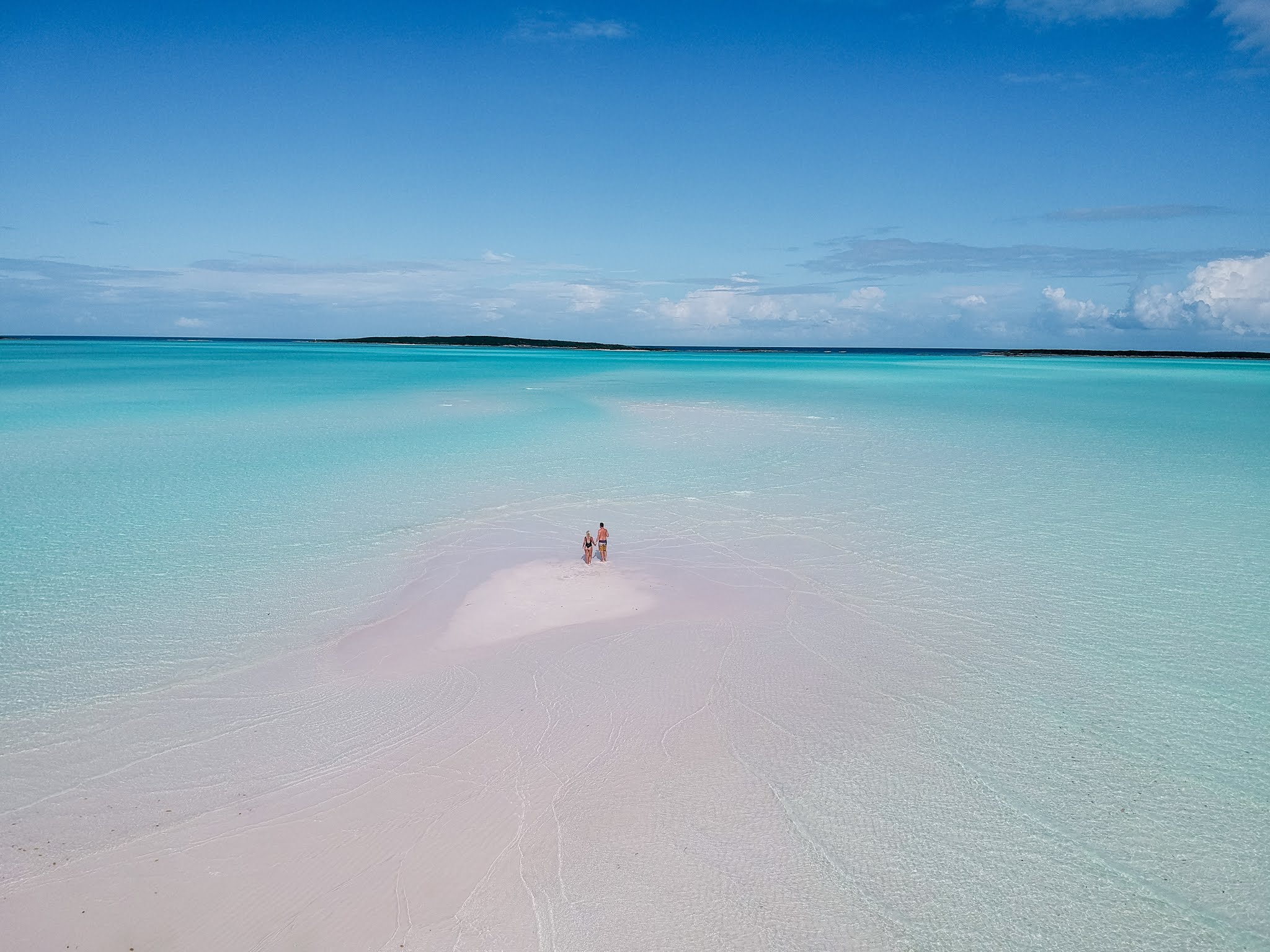Swimming with pigs in Exuma, The Bahamas