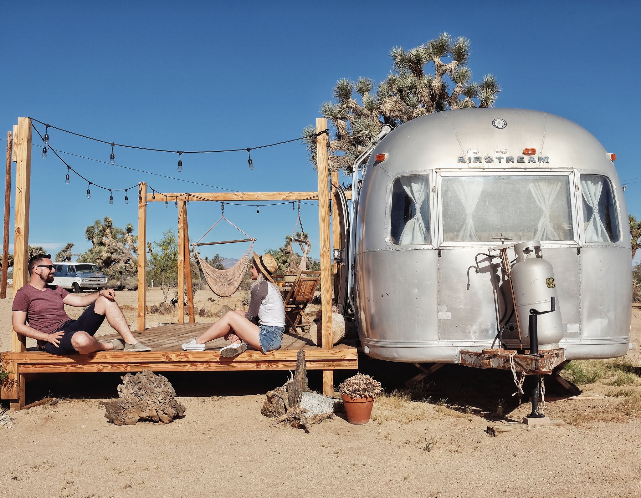 The posh airstreams in Joshua Tree, California