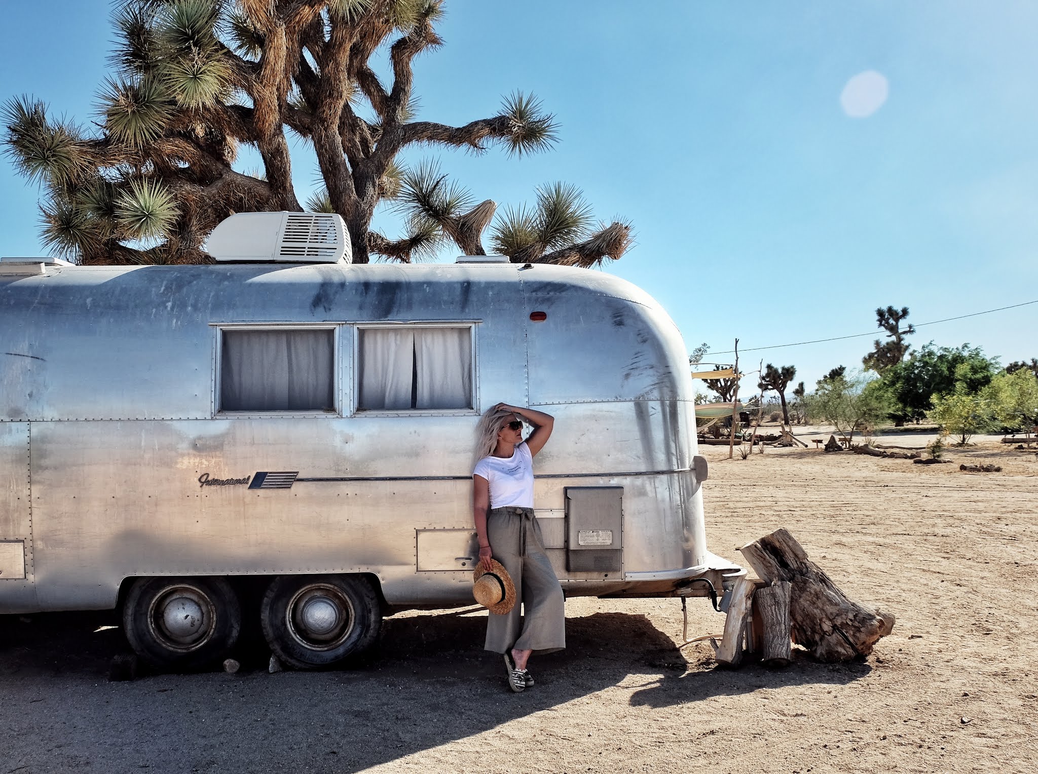 The posh airstreams in Joshua Tree, California