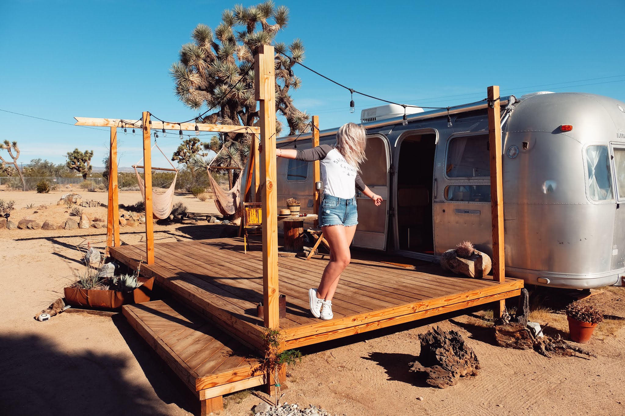 The posh airstreams in Joshua Tree, California