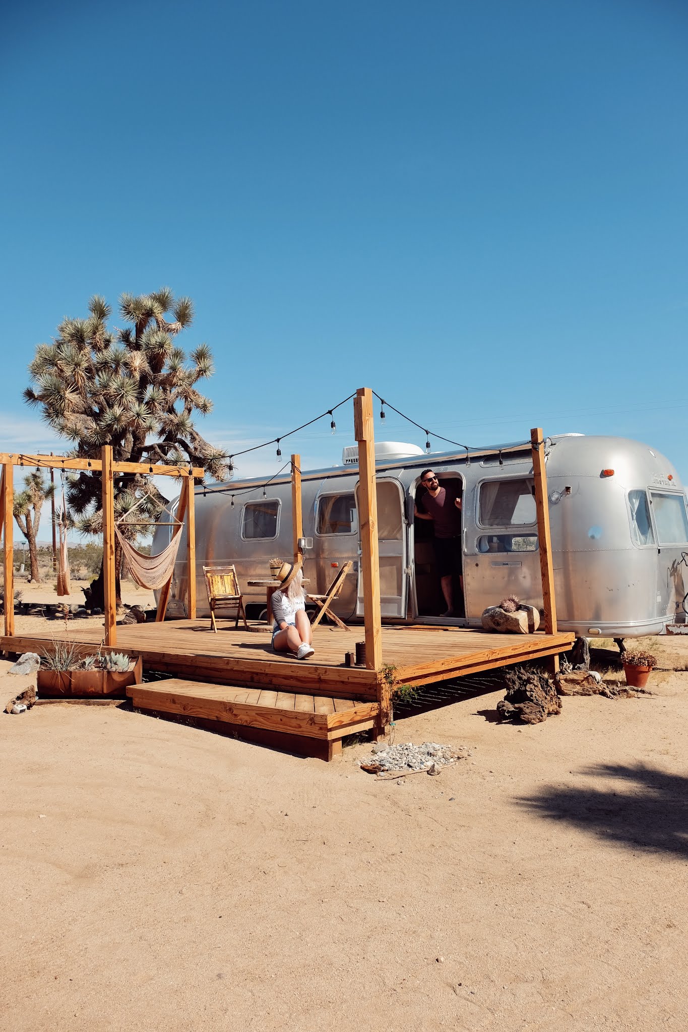 The posh airstreams in Joshua Tree, California